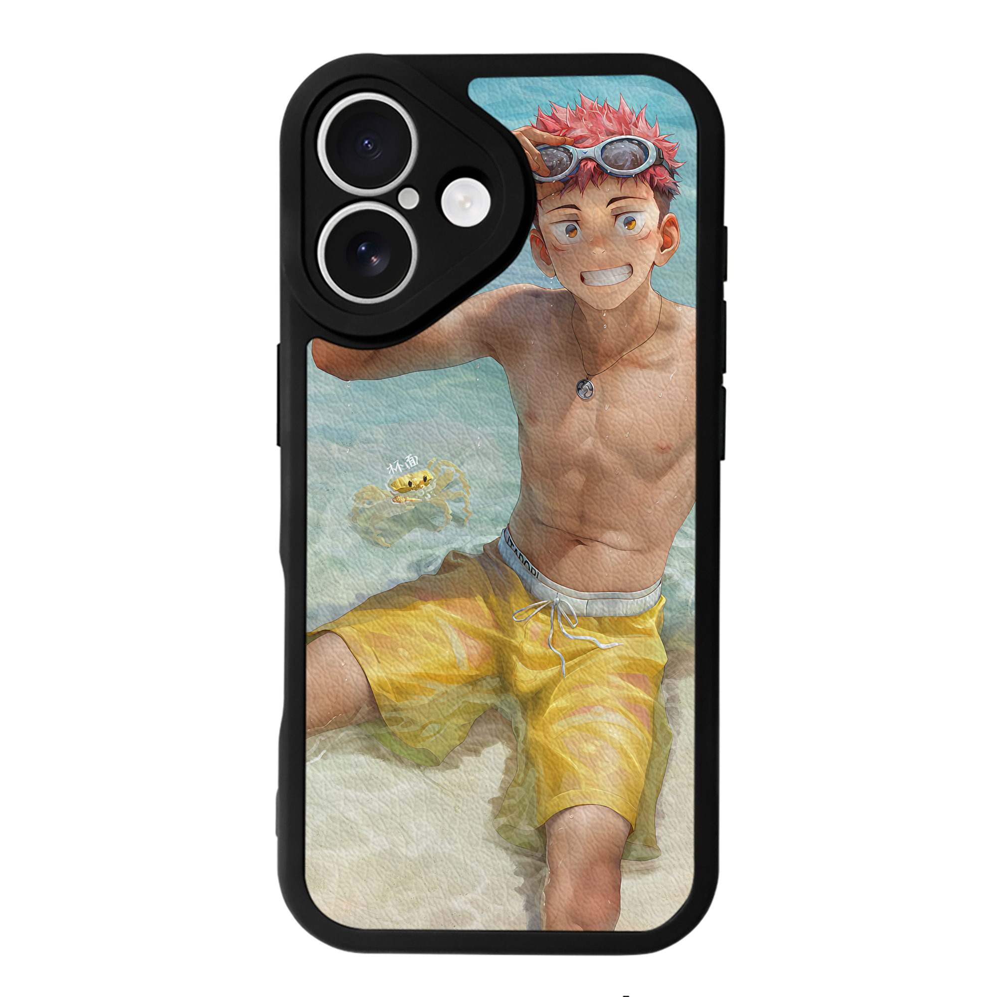 （画像用） 呪術廻戦 Jujutsu Kaisen 【iPhone 16シリーズ対応】シリコンスマホケース（レザー調） 材質：シリコン